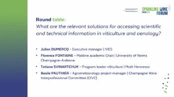 [SWF25] Quelles solutions pertinentes pour accéder à de l'information scientifique et technique en viticulture et œnologie ?