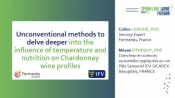 [SWF25] Une approche originale pour explorer l'influence combinée de la température et de la nutrition azotée des levures sur les profils des vins de chardonnay